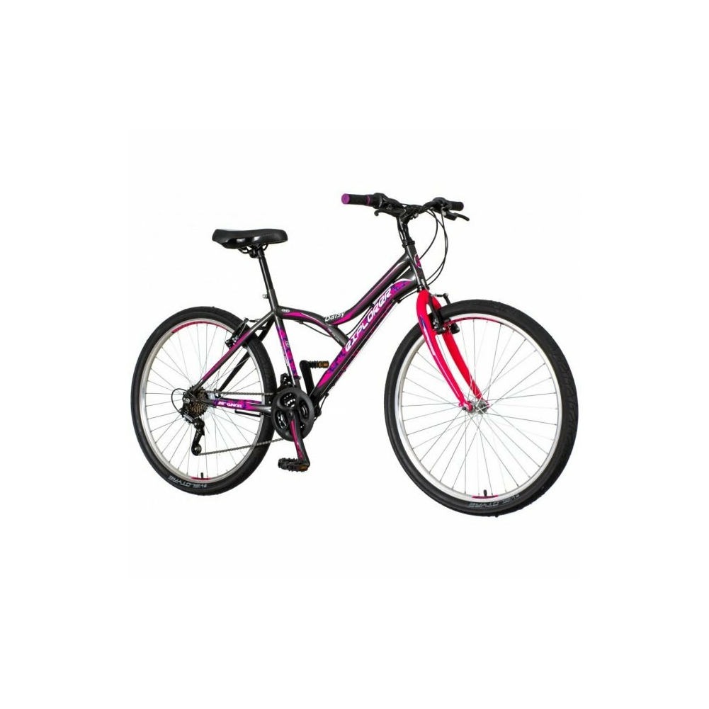 Explorer Daisy 26 MTB kerékpár Grafit-Rózsaszín