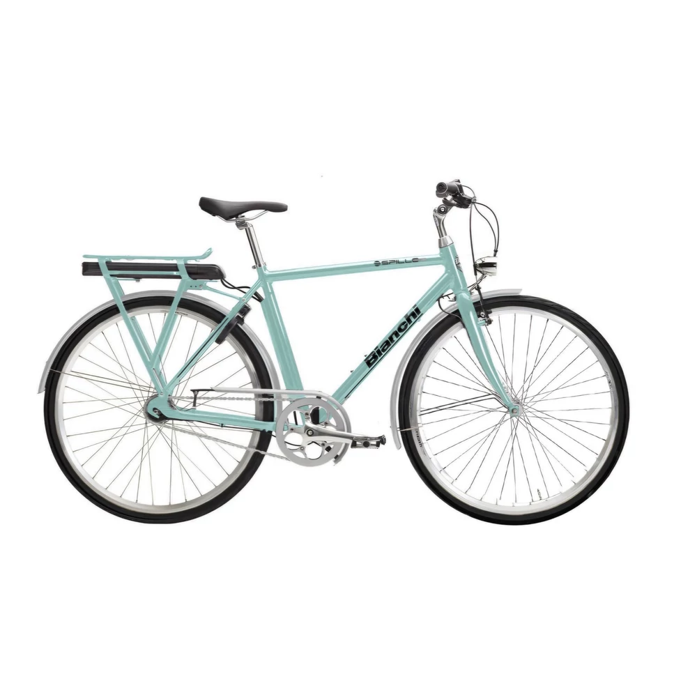 Bianchi E-Spillo Classic Gent 28 x 470 mm, Altus 8 sp, V-brake, zöld