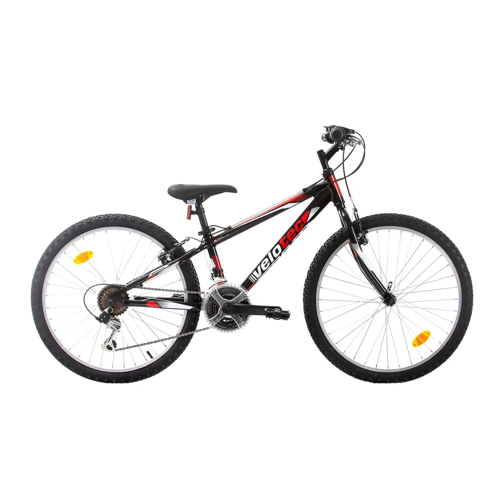 VELOTEC TEMPO 24"  FEKETE/PIROS