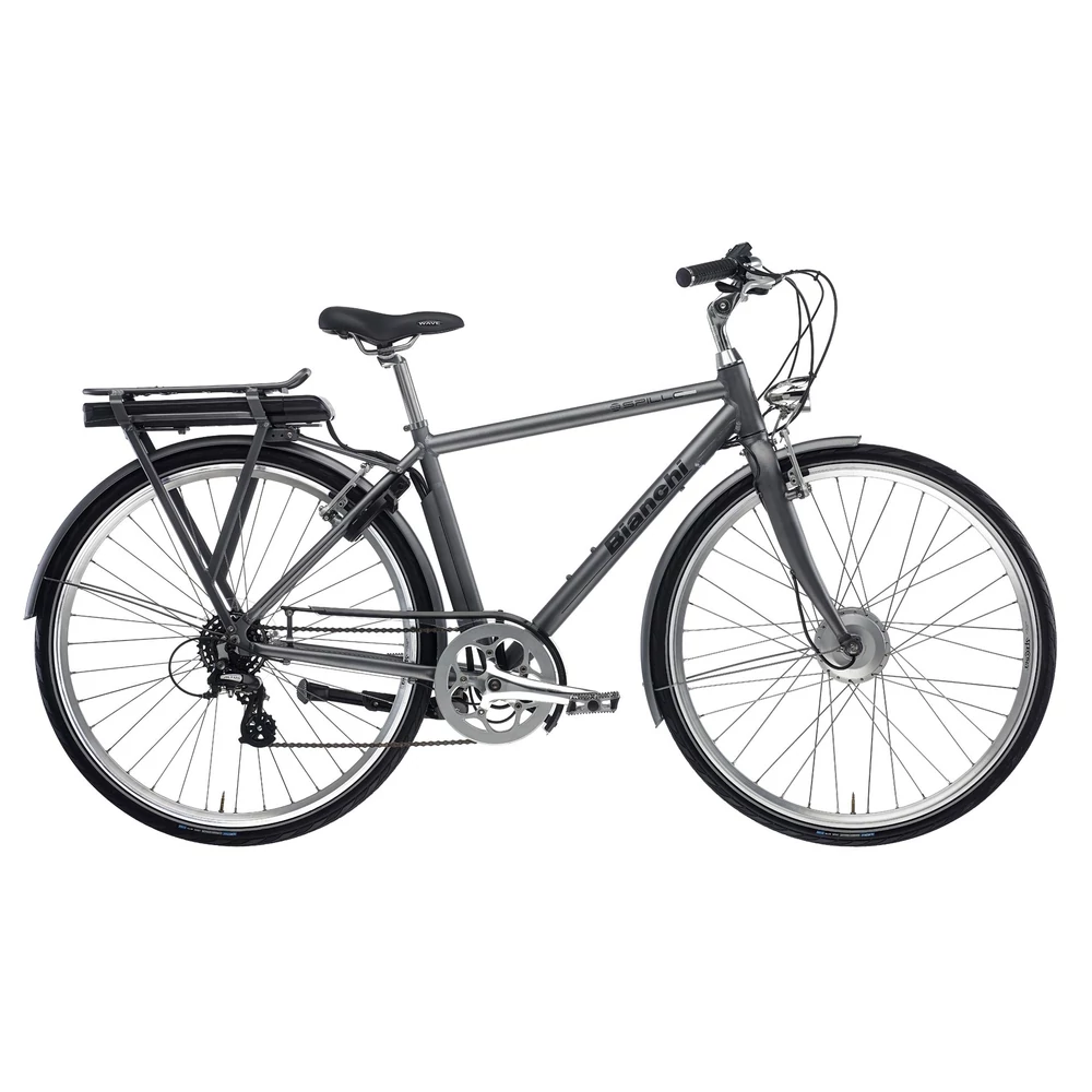 Bianchi E-Spillo Classic Gent 28 x 530 mm, Altus 8 sp V-brake, ezüst- szürke