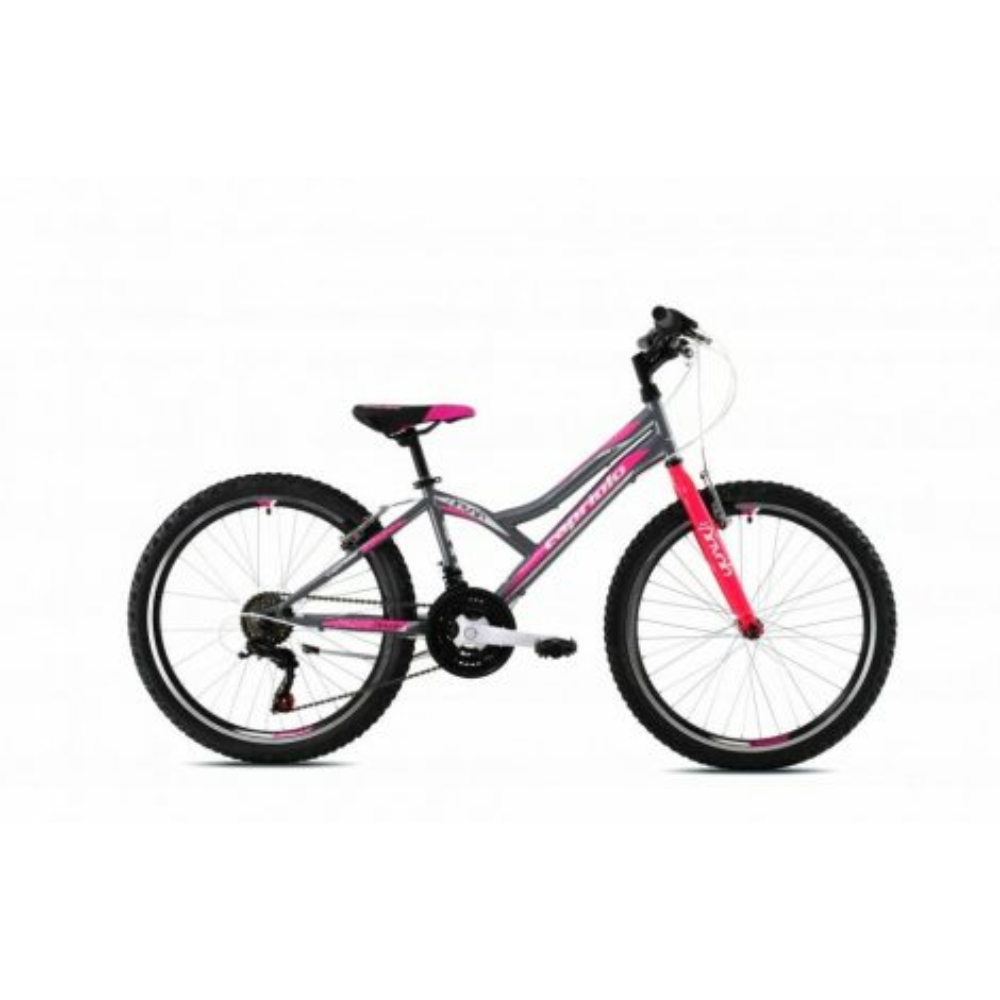 Capriolo Diavolo 400 24" lány gyerek kerékpár - Grafit-Pink