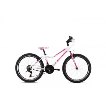  Capriolo Diavolo DX 400 24" gyerek kerékpár - Fehér-Rózsaszín