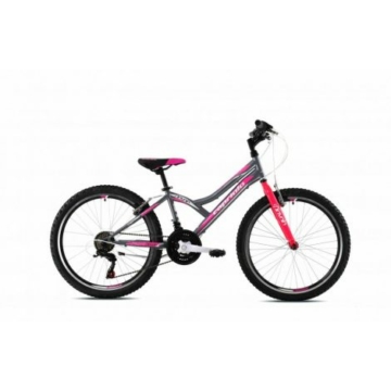 Capriolo Diavolo DX400 24" lány gyerek kerékpár - Grafit-Pink